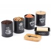 Zestaw pojemników na żywność i maselniczka ELITEHOFF E-6055 (4 elementy)