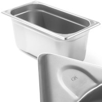 Сталева ємність Kitchen Line GN 1/3, висота 150 мм - Hendi 806449
