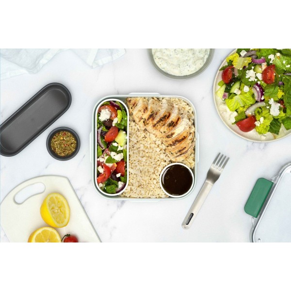 Квадратний ланч-бокс BB-Lunch, морської зелені