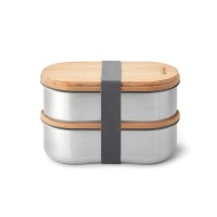 Zestaw pudełek obiadowych BLACK+BLUM BB-Zestaw (2 szt., stalowy, szary)