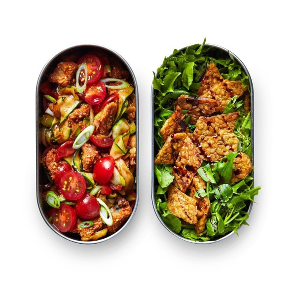 Набір із 2 сталевих ланч-боксів, сірий