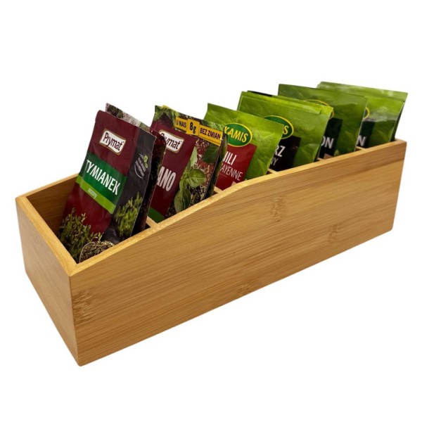 Organizer bambusowy na przyprawy Brunbeste 3807 (do torebek)