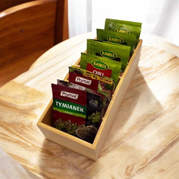 Organizer bambusowy na przyprawy Brunbeste 3807 (do torebek)