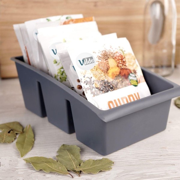 ОРГАНІЗАТОР-КОНТЕЙНЕР ДЛЯ СПЕЦІЙ У ПАКЕТАХ СІРИЙ 229047-S