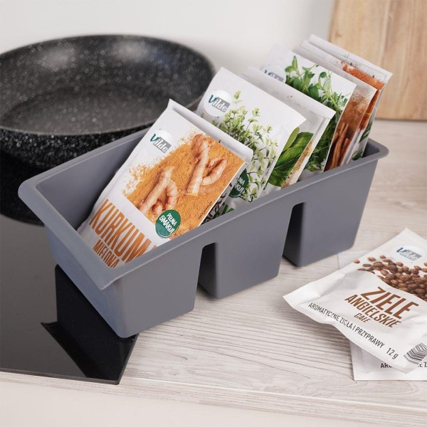 ОРГАНІЗАТОР-КОНТЕЙНЕР ДЛЯ СПЕЦІЙ У ПАКЕТАХ СІРИЙ 229047-S