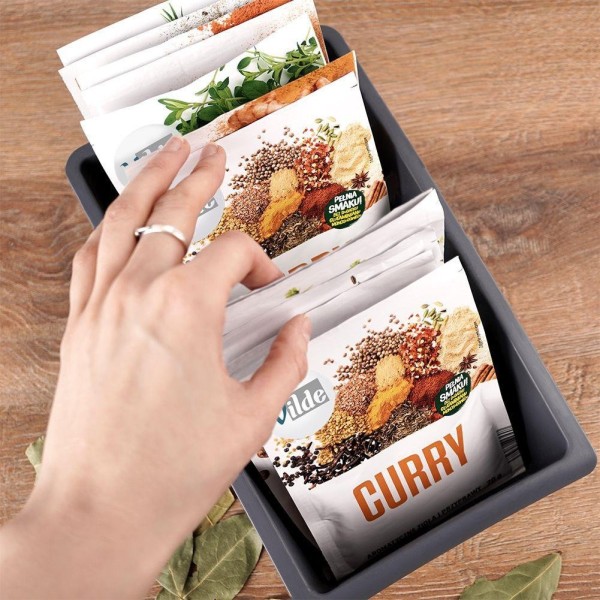 ОРГАНІЗАТОР-КОНТЕЙНЕР ДЛЯ СПЕЦІЙ У ПАКЕТАХ СІРИЙ 229047-S