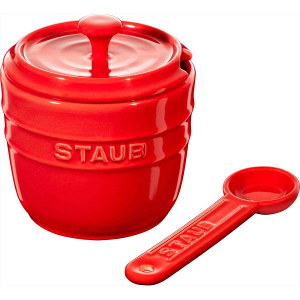Pojemnik na sól Staub STORAGE (9 cm, czerwony)