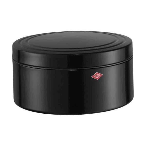 Класична кругла матова чорна хлібниця Classic Line