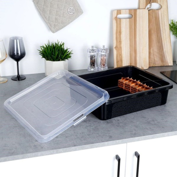 ПРЯМОКУТНИЙ КОНТЕЙНЕР ДЛЯ ТОРТА 40x33 см З КРИШКОЮ 259248