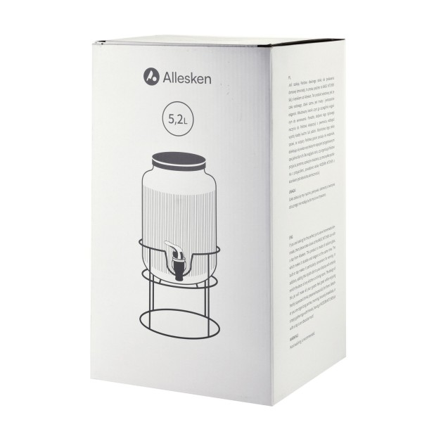 СУЧАСНА КУХНЯ Скляна банка з краном 5,2 л