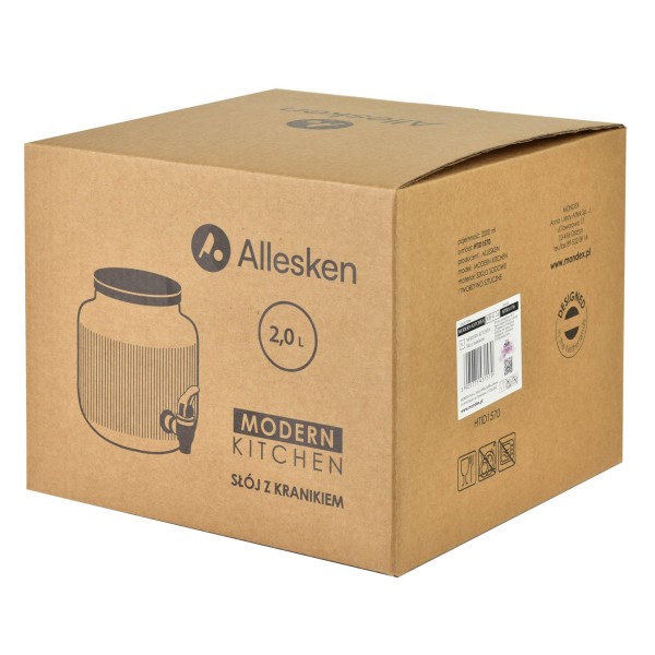 Słój z kranikiem Allesken MODERN KITCHEN (2 l)