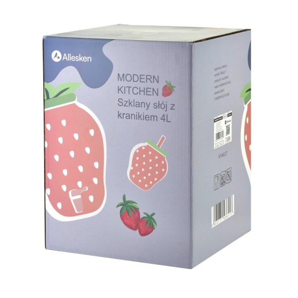 СУЧАСНА КУХНЯ Скляна банка з краном 4 л