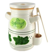 КЕРАМІЧНА БАНКА ДЛЯ ОГІРКА 2 Л + ЯЗИК