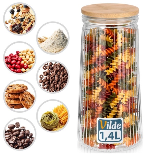 Szklany pojemnik kuchenny VILDE 229246 (1,4 l)