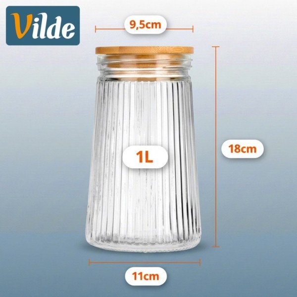 СКЛЯНИЙ КУХОННИЙ КОНТЕЙНЕР ДЛЯ СИПУЧИХ ПРОДУКТІВ 1 Л 229247