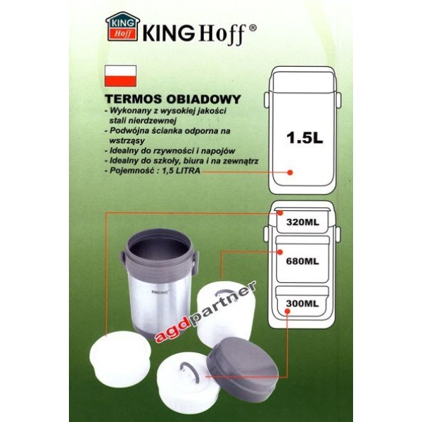 Termos obiadowy Kinghoff KH-4075 (1.5 l)