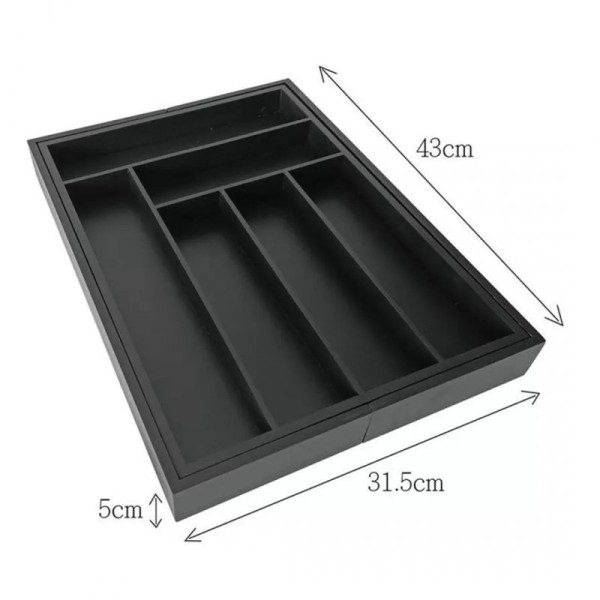 Wkład bambusowy do szuflady Kinghoff KH-1747 (czarny)