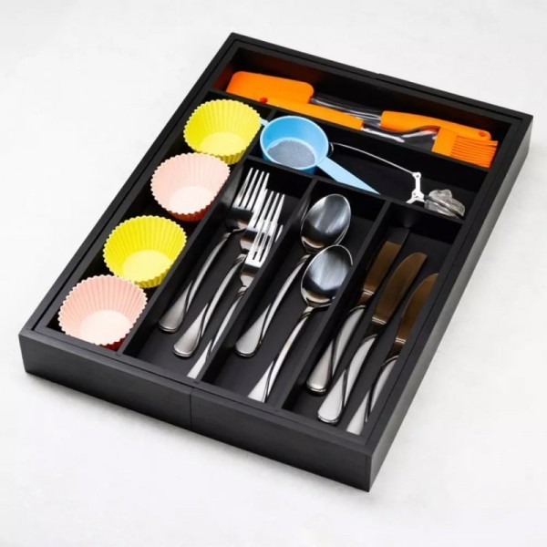 Wkład bambusowy do szuflady Kinghoff KH-1747 (czarny)