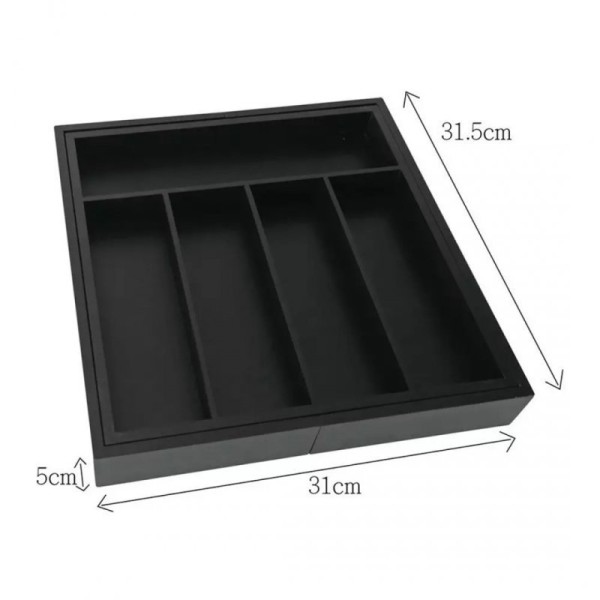 Wkład bambusowy do szuflady Kinghoff KH-1745 (czarny)