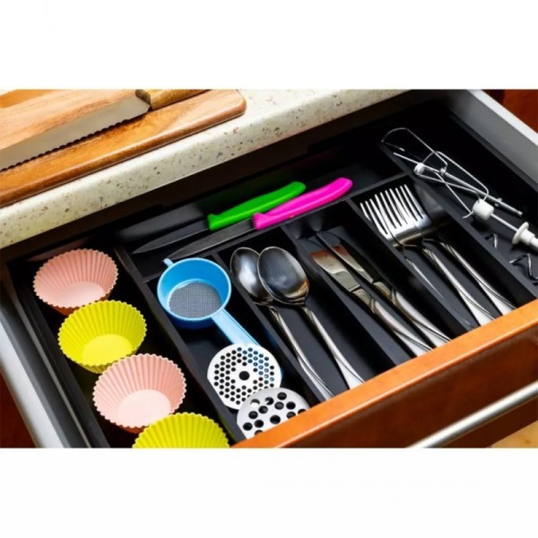 Wkład bambusowy do szuflady Kinghoff KH-1745 (czarny)