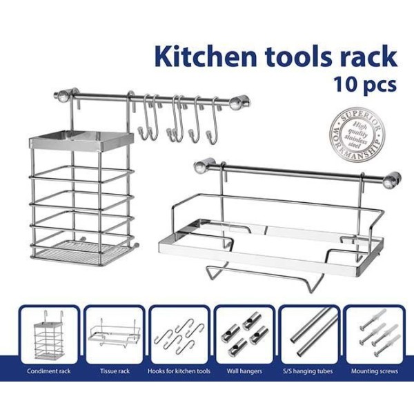 Reling kuchenny METLEX MX-4540 (10 elementów)
