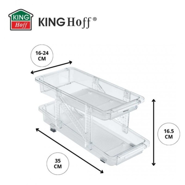 Regulowany organizer grawitacyjny na puszki Kinghoff KH-1944 (regulowany)