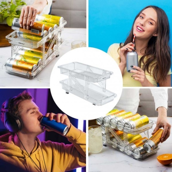 Regulowany organizer grawitacyjny na puszki Kinghoff KH-1944 (regulowany)