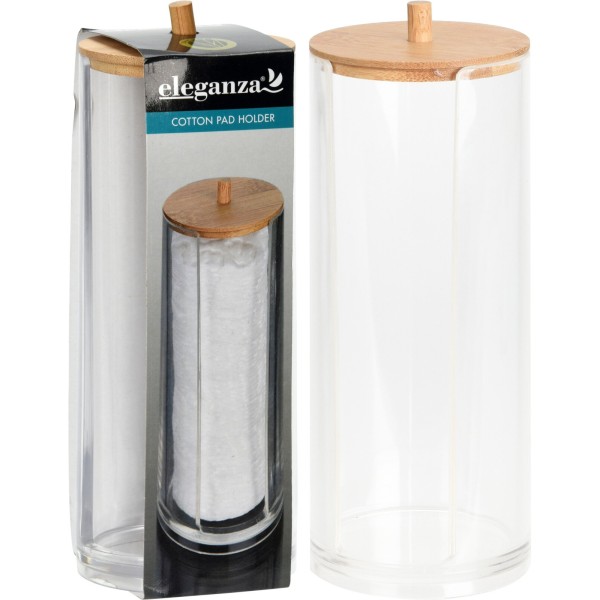 Pojemnik na płatki kosmetyczne Mondex BAMBOO (8×18,5 cm)