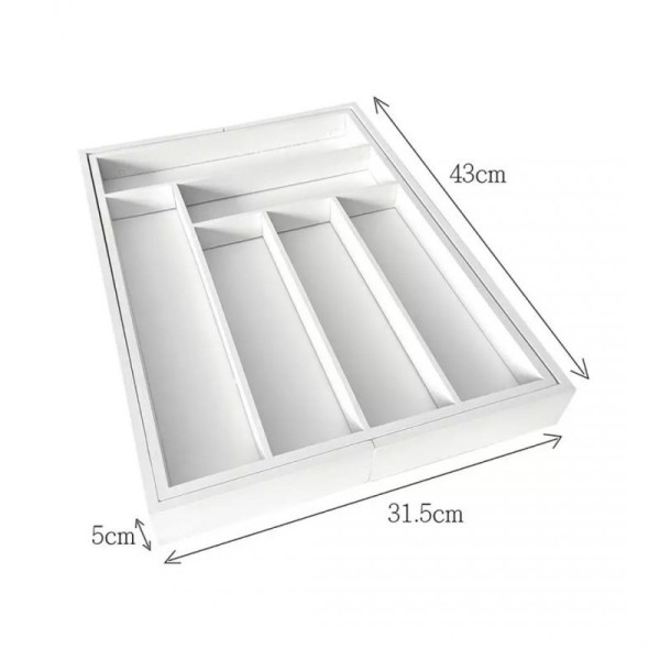 Wkład bambusowy do szuflady Kinghoff KH-1748 (biały)