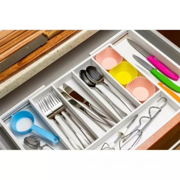 Wkład bambusowy do szuflady Kinghoff KH-1746 (biały)