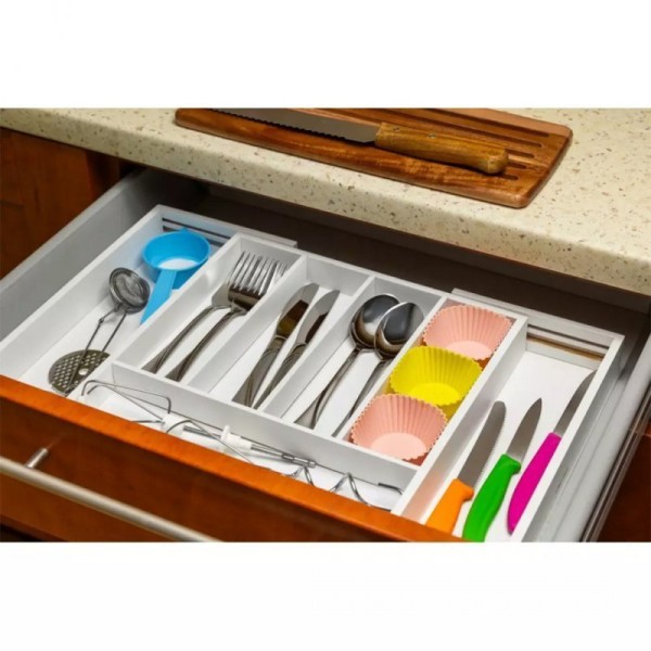 Wkład bambusowy do szuflady Kinghoff KH-1746 (biały)