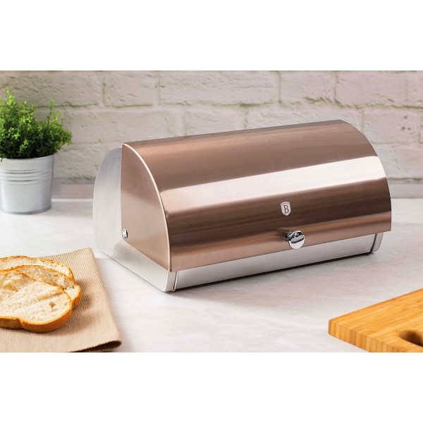 Chlebak z zestawem pojemników Berlinger haus BH-6730 (rose gold)