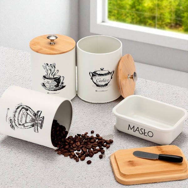 Хлібниця з набором контейнерів та маслянкою E-6080