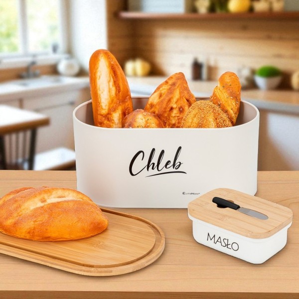 Хлібниця з набором контейнерів та маслянкою E-6080