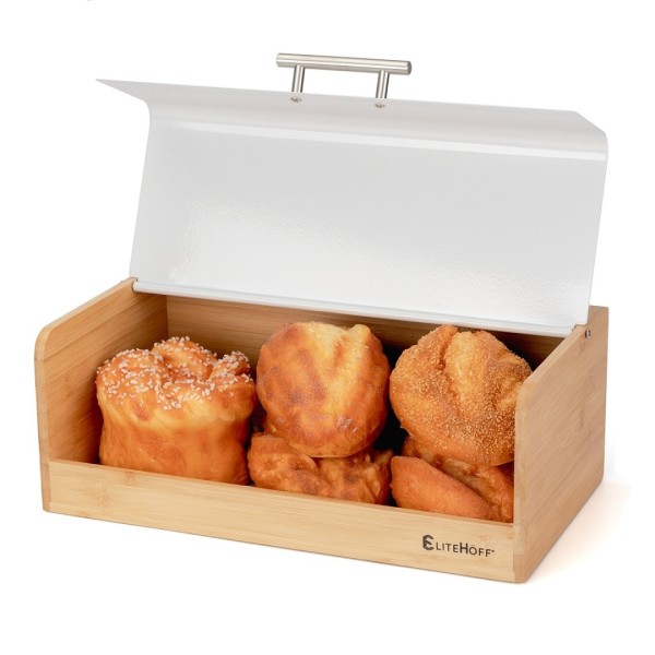 Chlebak bambusowy ELITEHOFF E-6068 (biały)