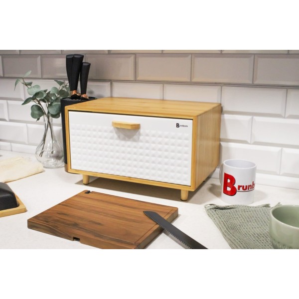 Chlebak bambusowy Brunbeste BB-4251 (biały)