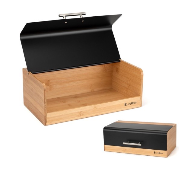 Chlebak bambusowy ELITEHOFF E-6067 (czarny)