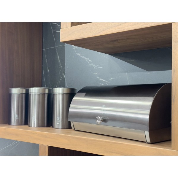 Chlebak z zestawem pojemników Berlinger haus BH-6732 CARBON PRO (carbon)