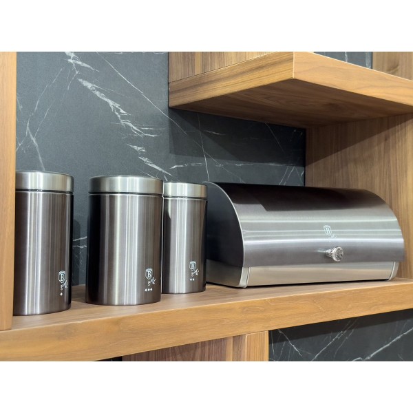 Chlebak z zestawem pojemników Berlinger haus BH-6732 CARBON PRO (carbon)