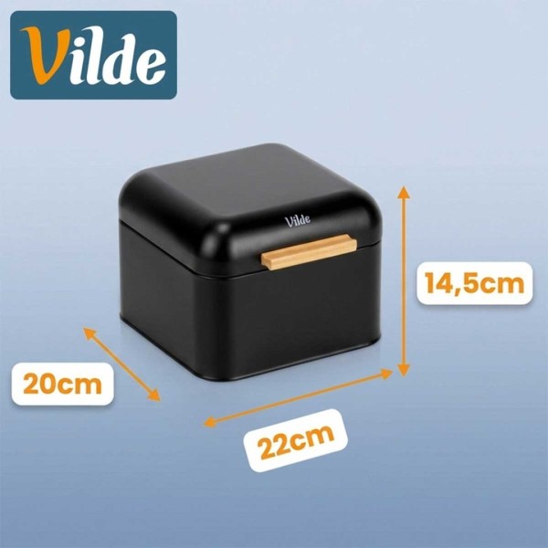 Chlebak VILDE 229307 (stalowy, czarny)