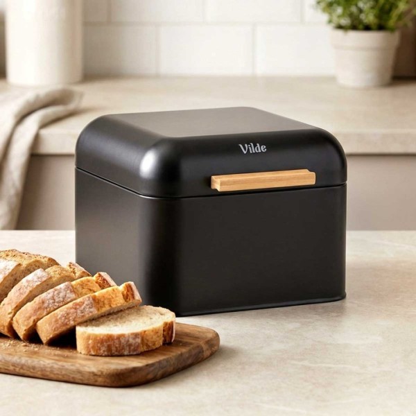 Chlebak VILDE 229307 (stalowy, czarny)