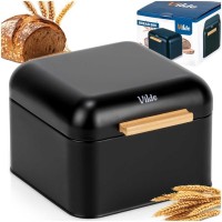МІНІ ХЛІБНИЦЯ СТАЛЕВИЙ КОНТЕЙНЕР ДЛЯ ХЛІБА 229307 ЧОРНИЙ