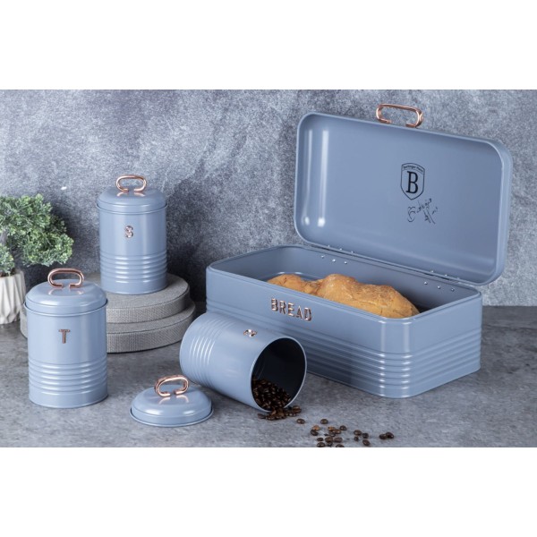 СТАЛЕВА ХЛІБНИЦЯ З 3 КОНТЕЙНЕРАМИ BERLINGER HAUS MOONLIGHT BH-6755