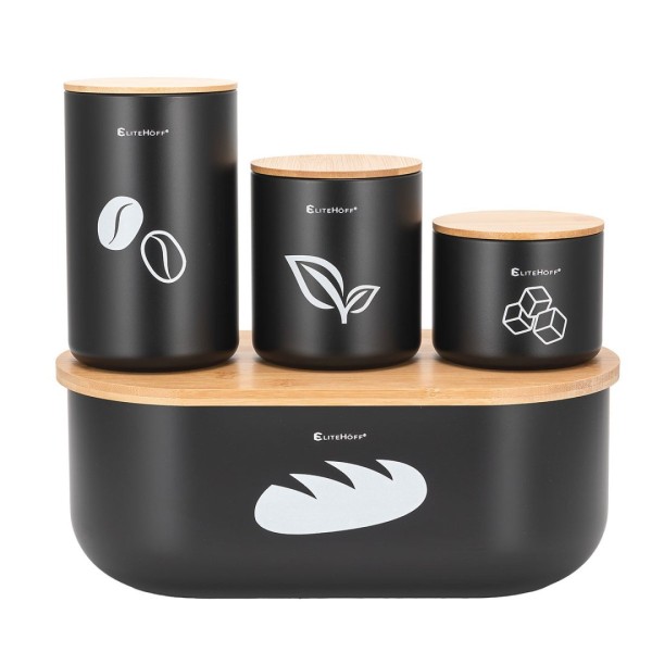 Chlebak na pieczywo ELITEHOFF E-6060 (zestaw pojemników)