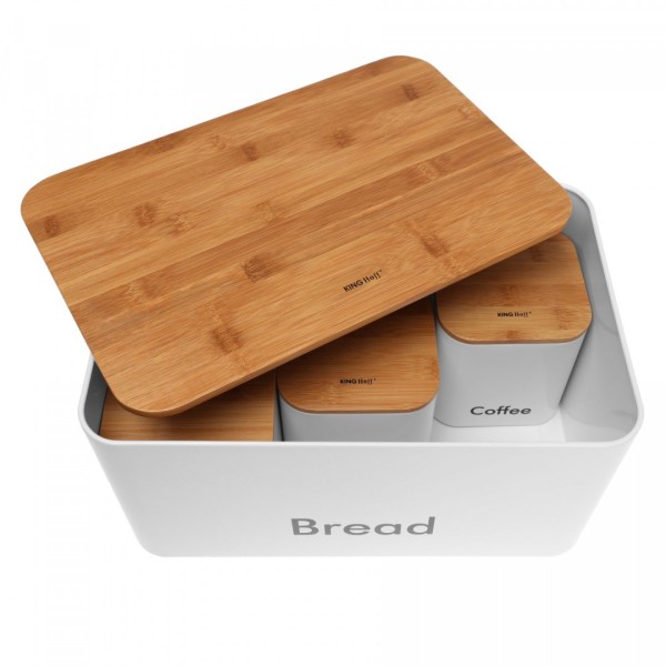 ХЛІБНИЦЯ В КОМПЛЕКТІ З 3 КОНТЕЙНЕРАМИ KiNGHOFF KH-1026