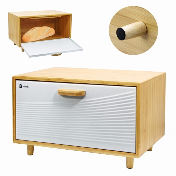 Chlebak bambusowy Brunbeste BB-4253 (biały)