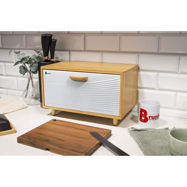 Chlebak bambusowy Brunbeste BB-4253 (biały)