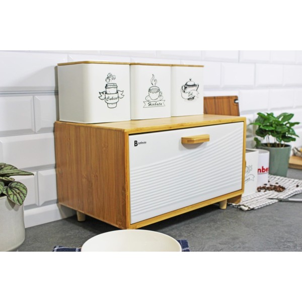 Chlebak bambusowy Brunbeste BB-4253 (biały)