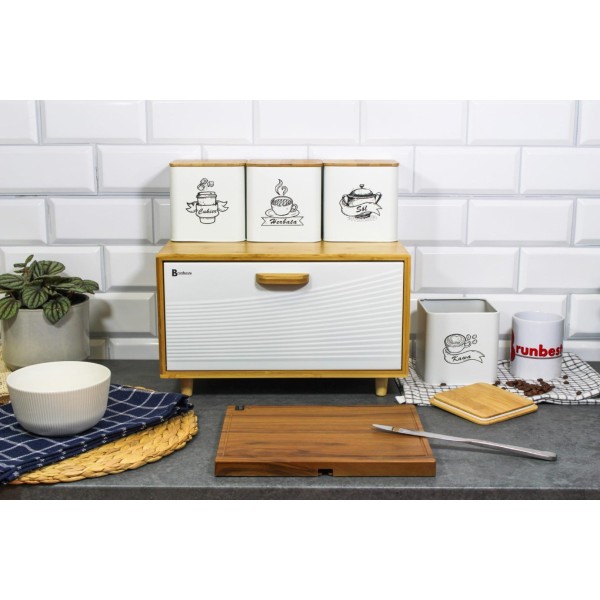 Chlebak bambusowy Brunbeste BB-4253 (biały)