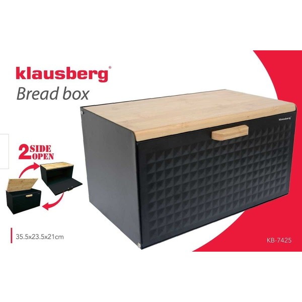 Chlebak dwustronny Klausberg KB-7425 (stalowo-drewniany)